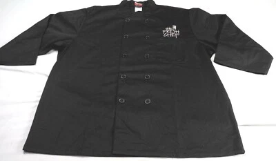 Unisex Happy Chefs Size XL Black Work Shirt Chest The Fresh Chef Embroydered - Image 1 of 4