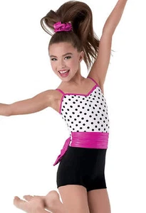 Dance Costume Medium Child Pink Weissman 9048 Jazz Tap Clogging Musical Theater - Picture 1 of 3