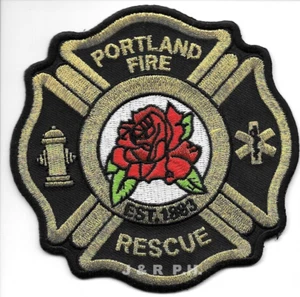 Portland Fire - Rescue "Est.-1883", Oregon (4" x 4" size) fire patch - Picture 1 of 1