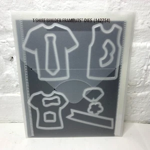 Stampin Up Sizzix Big Shot T-SHIRT BUILDER FRAMELITS 142754 Dies Diecut Card DIY - Picture 1 of 2
