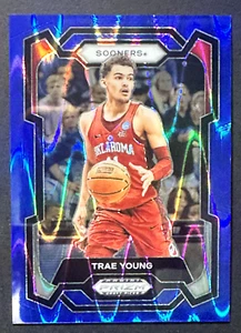 Trae Young 2024 Panini Prizm Draft Picks -Blue Seismic Prizm #49  90/149 - Picture 1 of 2