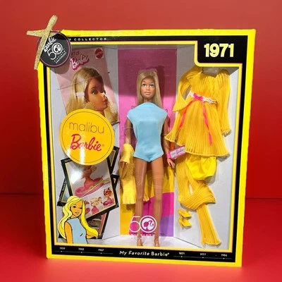 Muñeca repro 50 aniversario Barbie Malibu 1971 - Nueva en caja - Mattel N4977 ☀️ Foto 1 de 4