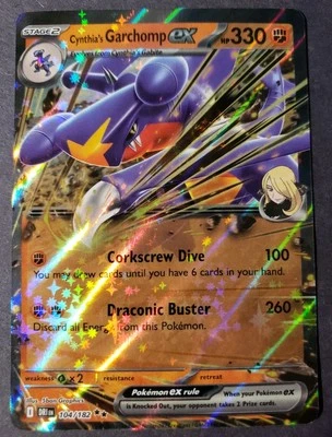 Cynthia's Garchomp ex 104/182 Sv10: Destined Rivals Holo Near Mint Fast Shipping - Image 1 of 2