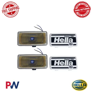 Hella 550 Series 55W 12V H3 Fog Lamp Kit - Amber 5700681 - Picture 1 of 2