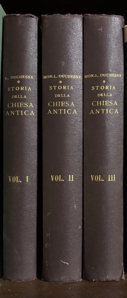 DUCHESNE L.-STORIA DELLA CHIESA ANTICA. 3 Volumi - Immagine 1 di 1