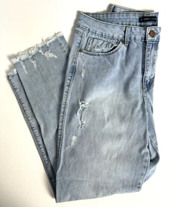 Sincerely Jules Women's Distressed Ripped Blue Jeans Size 13/31 - Picture 1 of 10
