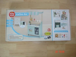 Playtive Kaffe Bar Spielküche Echtholz 16 Teile neu OVP - Bild 1 von 7