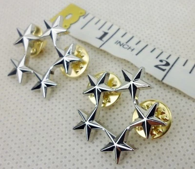 Prendedor insignia rango general 5 estrellas oficial del ejército de Estados Unidos Segunda Guerra Mundial - prendedor insignia de Estados Unidos Foto 1 de 4