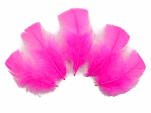 1/4 Lb. Hot Pink Turkey T-Base Wholesale Flat Feathers Bulk Bridal Craft Wedding - Picture 1 of 12