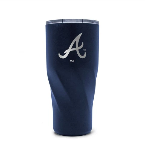 Atlanta Braves Fanatics 20oz Morgan Navy Blue Stainless Steel Tumbler Cover