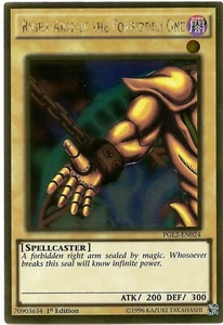 Right Arm of the Forbidden One PGL2-EN024 Gold Rare Yu-Gi-Oh Card 1st Edition - Picture 1 of 3