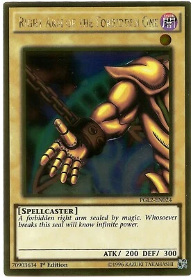 Right Arm of the Forbidden One PGL2-EN024 Gold Rare Yu-Gi-Oh Card 1st Edition - Image 1 of 3