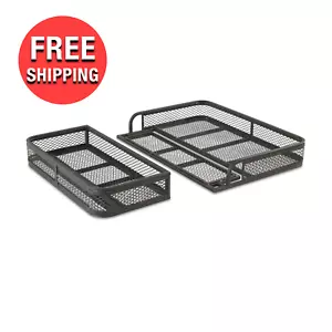 Guide Gear Universal 2 Pc. ATV Front Rear Drop Cargo Basket Rack Carrier Hauler - Picture 1 of 11