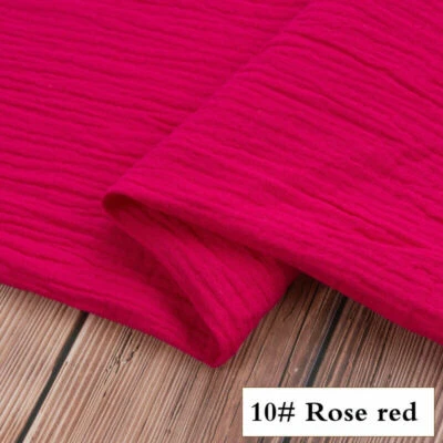 Double Layer Pleated Cotton Fabric Solid Skirt Apparel Material By Metre - Image 1 of 4