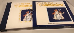 My First Holy Communion Book Keepsake Memory Album Cloth Cover In Slip Cover Box - Picture 1 of 11