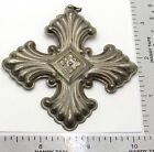 Vintage Sterling Silver 1973 REED & BARTON Christmas Cross Repousse Ornament