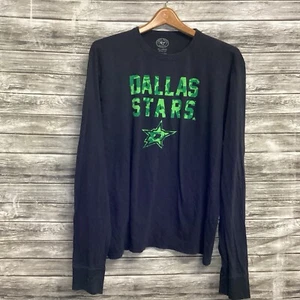 Dallas Stars Shirt Mens XL Black '47 Long Sleeve Graphic Tee NHL Hockey - Picture 1 of 6