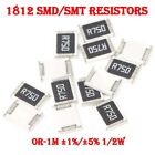SMD/SMT Resistors Resistance Design 1812 ±1%/±5% Values Selectable 0R-1M 1/2W