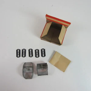 Little Giant Razor Blade Planer Set With Box Flat and Curved Vintage - Imagen 1 de 9
