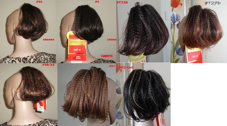 BROADWAY por SAM SUNG IMEX diferente marrón gofre cola de caballo peluca, estilo #canguro-M Foto 1 de 1