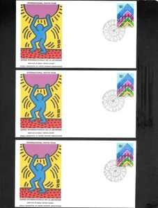 KEITH HARING ( WFUNA ) FIRST DAY COVER... SET OF SIX...GEMS...READ DESCRIPTION - Picture 1 of 4