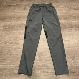 Under Armour Pants Boys Youth Small Gray Athletic Gym Running 24x30 Drawstring - Picture 1 of 10