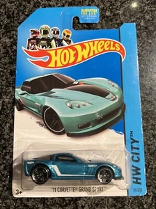 2013 HW HW City '11 Corvette Grand Sport *ERROR* MISSING RED Side Tampo - Picture 1 of 5