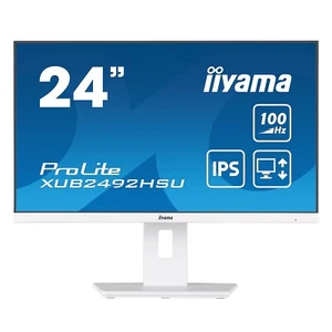 IIYAMA 24" ProLite IPS FHD 100Hz 0.4ms Monitor 1:1300 250 cd/m2 XUB2492HSU-W6 - Picture 1 of 4