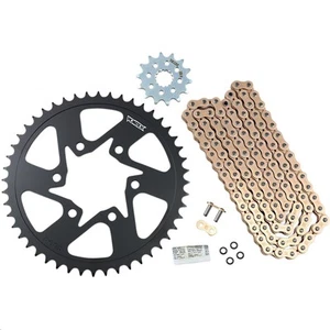 Vortex HFRS Hyper Fast 520 Street Conversion Chain and Sprocket Kit Gold CKG6392 - Picture 1 of 1