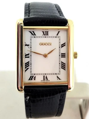 Reloj Unisex GUCCI TANK Sólido 18k 28 mm Ref 710 M* EXLNT Foto 1 de 4
