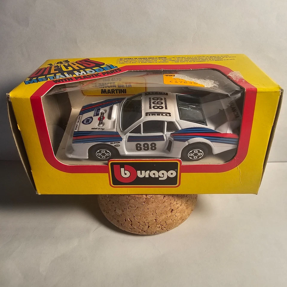 VINTAGE - BBURAGO - LANCIA BETA - MARTINI - WHITE - cod.  #4170 - 1:43 SCALE - Image 1 of 1