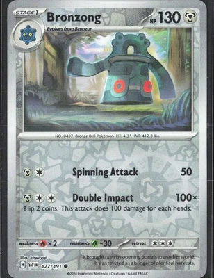 Bronzong 127/191 Sv08: Surging Sparks Reverse Holo - Image 1 of 2