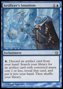 MTG ARTIFICER'S INTUITION ITALIAN FOIL EXC+/NM - INTUITO DELL'ARTEFICE - FD - Bild 1 von 1
