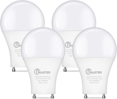 GU24 LED Light Bulb 3000K Warm White 9W(100W Equivalent)800 Lumens 120V CFMaster - Image 1 of 4