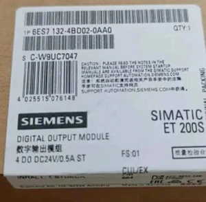6ES7132-4BD02-0AA0 1 PIEZA NUEVO SIEMENS SALIDA DIGITAL PLC MOUDLE 6ES7132-4BD02-0AA0 - Imagen 1 de 1