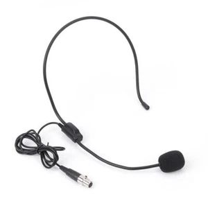 Mini XLR 3Pin TA3F Connector Adjustable Headset Mic for Body-Pack Transmitter - Picture 1 of 8
