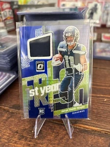 2023 Optic Jaxon Smith-Njigba RC First Year Fresh Blue Hyper #FYF-JSN Seahawks - Picture 1 of 2