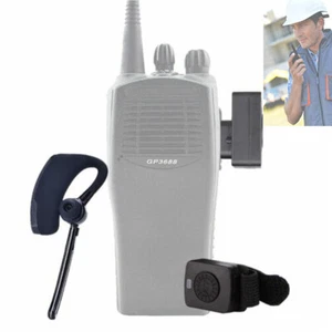 Walkie Talkie Wireless Bluetooth Earphone Earpiece For Motorola Two Way Radio - Picture 1 of 9