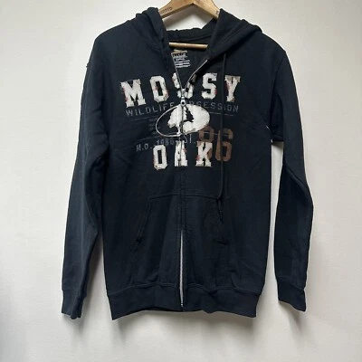 Mossy Oak Mens Small S Full Zip Hooded Sweatshirt Zip Up Hoodie - Image 1 of 4