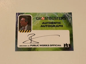 Ghostbusters Ben Stein as Public Works Official Autograph Card # BS - Picture 1 of 1