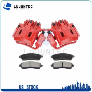 Rear Brake Calipers + Ceramic Pads For 2000 2001 2002-2004 Ford F-250 Super Duty - Picture 1 of 9