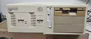 Dell Dimension 486DX/33 486 Retro DOS Windows Gaming Computer 3.5FD Power Post - Foto 1 di 16