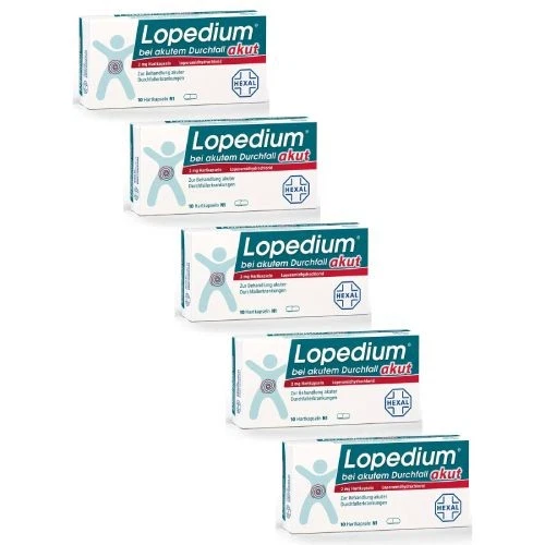 HEXAL AG Lopedium Akut Bei Akutem Durchfall Hartkapseln (5x 10st) 5 St