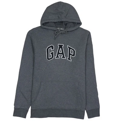 Gap 90's Spellout Pullover Hoodie XLarge Grey - Image 1 of 4