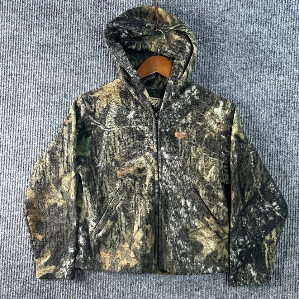 Vintage Hunting Jacket Boys Medium Realtree Camo Zip Up Hoodie Woolrich - Image 1 of 4