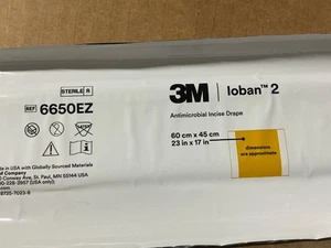 3M 6650EZ Antimicrobial Drape 60cm x 45cm (1pc) 6/25 - Picture 1 of 1