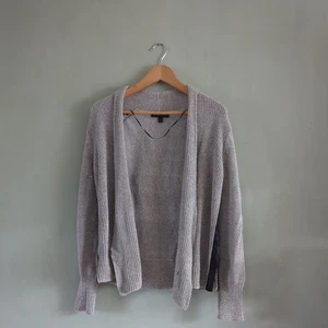 Banana Republic Open Front Testure Cardigan Womans UK Size XS Grey With Side Zip - Picture 1 of 24
