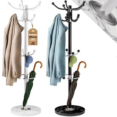 CASARIA® Garderobenständer Kleiderständer Metall Stabil Freistehend Flur Büro - Bild 1 von 4