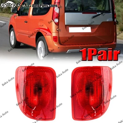 LH&RH Rear Bumper Reflector Light For RENAULT KANGOO 2008-2018 Brake Fog Lamp - Image 1 of 4