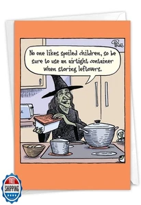 NobleWorks - 1 Tarjeta Divertida de Halloween con Sobre - Divertida, Espeluznante y Festiva - Imagen 1 de 5